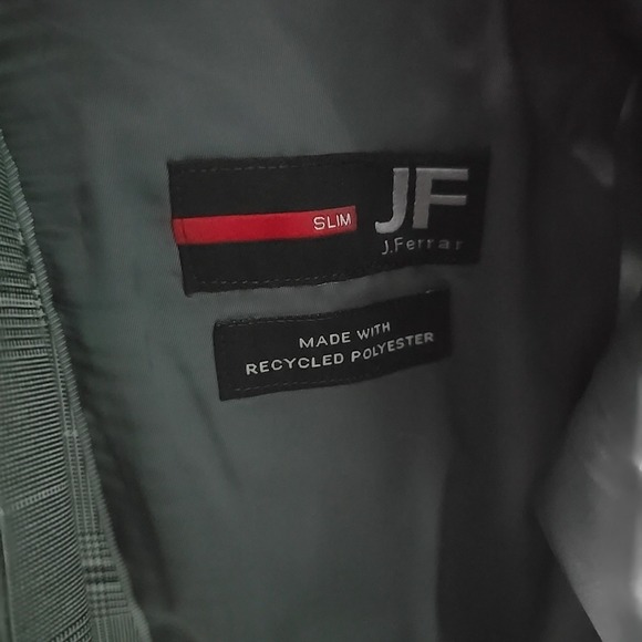 J Ferrar Gray Black Slim Fit Blazer Size 42R And Slim Fit Pants Size 34 NWT - Picture 6 of 13